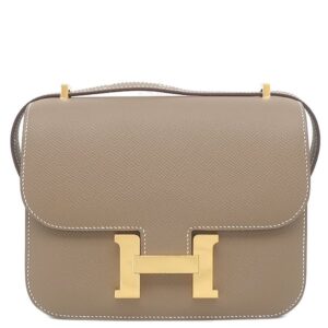 エルメス HERMES ショルダーバッグ コンスタンス3 ミロワール ヴォーエプソン エトゥープ ゴールド金具 グレージュ 2023年製 B 【箱】 【中古】