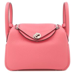 エルメス HERMES ショルダーバッグ リンディ ミニ トリヨンクレマンス ローズアザレ シルバー金具 2024年製 W 【保存袋】 【中古】