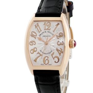 フランクミュラー FRANCK MULLER トノウカーベックス 7500 SC AT FO REL HO ASIA LTD 5N K18RG無垢 ギョーシェ レディース 腕時計自動巻き シルバー 【中古】中古美品
