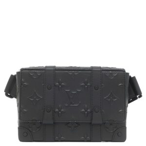 ルイヴィトン LOUIS VUITTON ショルダーバッグ トランク スリングバッグ レザー モノグラムシールレザー モノグラムシール ブラック金具 黒 ベルトバッグ ボディバッグ M57952 RFID 【保存袋】 【中古】新品同様品