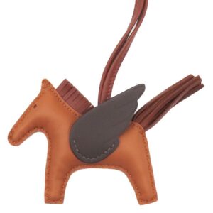 エルメス HERMES バッグチャーム ロデオPM ペガサス アニョーミロ パンデピス×シエンヌ×モカ 茶 こげ茶 2024年製 W 【箱】 【中古】未使用保管品