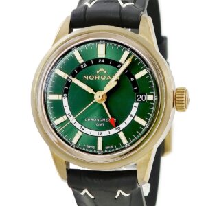 ノルケイン NORQAIN フリーダム60 GMT リミテッドエディション NNZ2100ZG/E215/20BPR.18Z 新品同様 緑 限定 メンズ 腕時計自動巻き グリーン 【中古】
