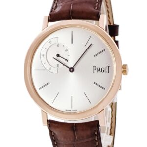 ピアジェ PIAGET アルティプラノ G0A34113 K18PG無垢 シルバー 薄型 スモールセコンド シースルーバック メンズ 腕時計手巻き シルバー 【中古】中古美品
