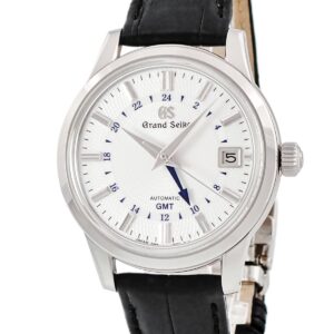 グランドセイコー Grand Seiko エレガンスコレクション 9Sメカニカル GMT 雪雫 SBGM255 9S66-00L0 デイト メンズ 腕時計自動巻き ホワイト 【中古】中古美品