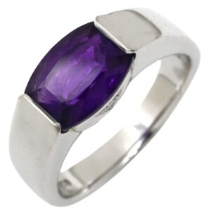 タサキ TASAKI リング 指輪 アメジスト ダイヤ パープル×ホワイトゴールド 紫 TASAKI 18K 750 WG 13号 【中古】中古品