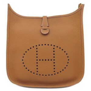 エルメス HERMES ショルダーバッグ エヴリン3 PM トリヨンクレマンス ゴールド シルバー金具 茶 K刻印(2025年製) 【箱】 【中古】