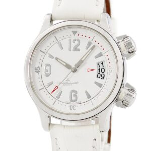 ジャガールクルト JAEGER LECOULTRE マスター コンプレッサー Q1728420 148.8.60 ホワイト デイト インナー回転ベゼル メンズ 腕時計自動巻き ホワイト 【中古】中古美品