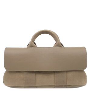 エルメス HERMES ハンドバッグ ヴァルパライソ ロング PM トワルシェブロン レザー エトゥープ シルバー金具 グレージュ □J 【中古】中古美品