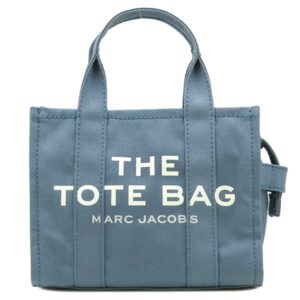 マークジェイコブス MARC JACOBS 2WAYバッグ ザ キャンバス トート バッグ スモール コットンキャンバス ブルーシャドウ シルバー金具 M0016493 【中古】新品同様品