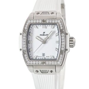 ウブロ HUBLOT スピリット オブ ビッグバン スチール ホワイト ダイヤモンド 682.SE.2010.RW.1204 白 レディース 腕時計自動巻き ホワイト 【中古】中古美品