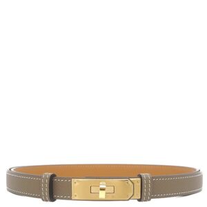 エルメス HERMES ベルト ケリー 18 ヴォーエプソン エトゥープ ゴールド金具 新品 未使用 グレージュ ターンロック 2026年製 G 【箱】 【中古】