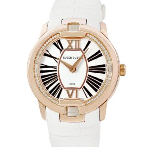ロジェデュブイ ROGER DUBUIS ベルベット 36 オートマティック DBVE0069 K18PG無垢 純正ダイヤ ローマン 白 メンズ 腕時計自動巻き ホワイト 【中古】中古美品