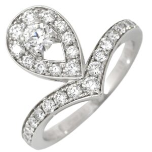 ショーメ CHAUMET リング 指輪 ジョゼフィーヌ エグレット ホワイトゴールド #50(JP10) ダイヤ ブリリアントカット パヴェ 9.5号 083510 【中古】中古美品