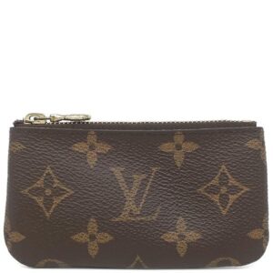 ルイヴィトン LOUIS VUITTON コインケース ポシェット クレ モノグラムキャンバス モノグラム ゴールド金具 茶 キーチェーン付き M62650 CT2198 【中古】