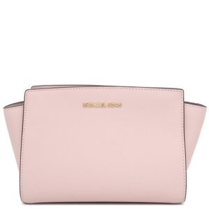 マイケルコース Michael Kors ショルダーバッグ ポシェット セルマ ミディアム メッセンジャー レザー ブロッサム ゴールド金具 35H8GLMM6L 【保存袋】 【中古】未使用保管品