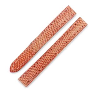 カルティエ Cartier 腕時計パーツ 純正 バックル用 リザード ピンク ベルト バンド ストラップ 替え 予備 スペア 12ｍｍ ピンク 【中古】