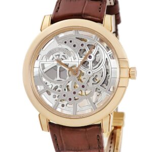 ハリーウィンストン Harry Winston ミッドナイト スケルトン MIDAHM42RR001 K18RG無垢 シースルー メンズ 腕時計自動巻き シルバー 【中古】
