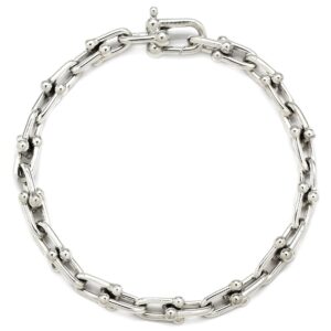 ティファニー Tiffany & Co ブレスレット ハードウェア スモール リンク エクストララージ シルバー925 シルバー AG925 60423393 【保存袋】 【中古】