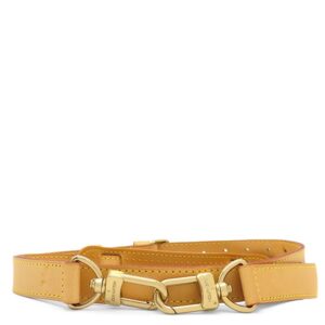 ルイヴィトン LOUIS VUITTON ショルダーストラップ ヌメ革 ストラップ 120cm ヌメ革 ベージュ ゴールド金具 バッグ用ストラップ 替えショルダー 【中古】中古美品