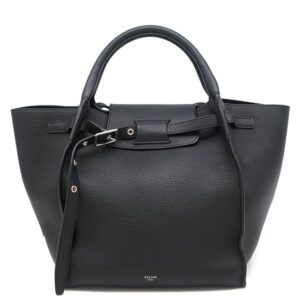 セリーヌ CELINE 2WAYバッグ ビッグバッグ スモール レザー ブラック シルバー金具 黒 189313 【保存袋】 【中古】