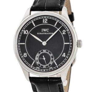 IWC IWC ヴィンテージ ポルトギーゼ IW544501 OH済 スモールセコンド シースルーバック メンズ 腕時計手巻き ブラック 【中古】