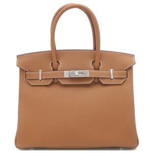 エルメス HERMES ハンドバッグ バーキン30 トゴ ゴールド シルバー金具 新品 未使用 茶 2025年製 K 【箱】 【中古】