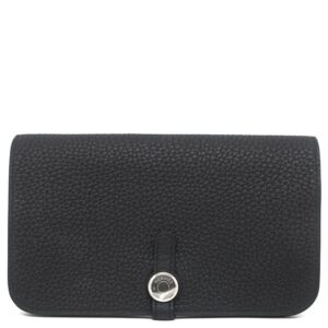 エルメス HERMES 長財布 ドゴンデュオ ドゴンGM トゴ ブラック シルバー金具 黒 2024年製 W 【箱】 【中古】