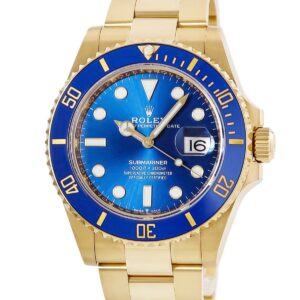 ロレックス ROLEX サブマリーナー デイト 126618LB ランダム番 K18YG無垢 ブルー 青サブ ベンツ針 メンズ 腕時計自動巻き ブルー 【中古】