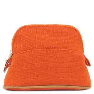 エルメス HERMES ポーチ ボリードポーチ ミニミニ コットン アニョーミロ オランジュフー×オレンジ 新品 未使用 H104772M 02 【箱】 【中古】