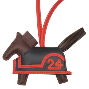 エルメス HERMES バッグチャーム ロデオ ロベオ24 PM アニョーミロ スイフト テール×カプシーヌ×ブラック 茶 赤 黒 2025年製 K 【箱】 【中古】未使用保管品