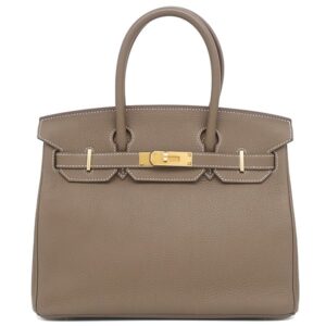エルメス HERMES ハンドバッグ バーキン30 トゴ エトゥープ ゴールド金具 グレージュ Y 【箱】 【中古】