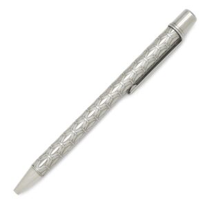 カルティエ Cartier ボールペン ハッピーバースデー 2C C ドゥ カルティエ GP シルバー ロゴ 総柄 黒インク ツイスト式 筆記確認済み 【中古】中古美品