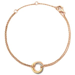 カルティエ Cartier ブレスレット スウィート トリニティ イエローゴールドXピンクゴールドXホワイトゴールド 3カラー 750 18金 【中古】