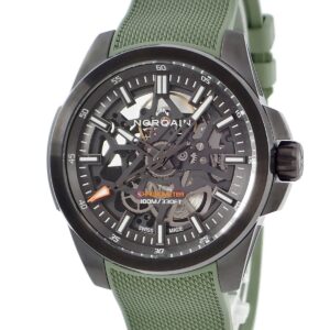 ノルケイン NORQAIN インディペンデンス スケルトン 40MM N3008.07B01.G01.R01 未使用 ブラック DLC加工 メンズ 腕時計自動巻き ブラック 【中古】未使用保管品