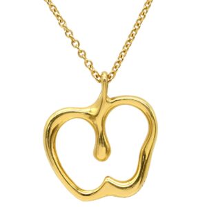 ティファニー Tiffany & Co ネックレス アップル イエローゴールド T＆Co. エルサペレッティ リンゴ Au750 YG 【中古】中古美品