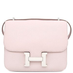 エルメス HERMES ショルダーバッグ コンスタンス3 ミニ ミロワール シェブルミゾル モーヴペール シルバー金具 B 【中古】新品同様品