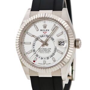 ロレックス ROLEX スカイドゥエラー 336239 ランダム番 K18WG無垢 インテンスホワイト 白 サロス バー メンズ 腕時計自動巻き ホワイト 【中古】