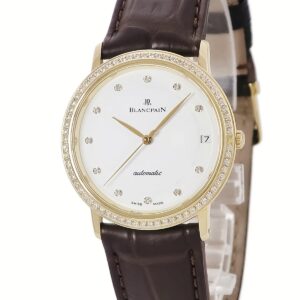ブランパン BLANCPAIN ヴィルレ ウルトラスリム 6223-2987-55B K18YG無垢 純正ダイヤ ラウンド メンズ レディース 腕時計自動巻き ホワイト 【中古】