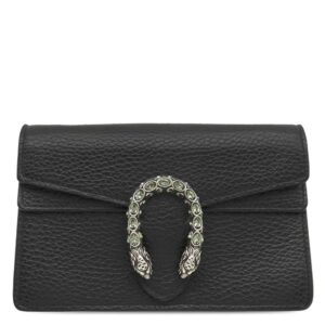 グッチ GUCCI ショルダーバッグ ディオニュソス ミニバッグ レザー メタル ブラック シルバー金具 黒 タイガーヘッド スパー クロージャー 476432 【中古】