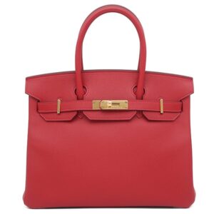 エルメス HERMES ハンドバッグ バーキン30 ヴォーエプソン ルージュカザック ゴールド金具 赤 A 【保存袋】 【中古】新品同様品