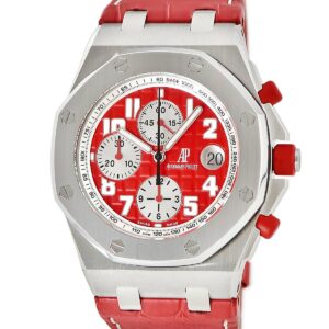 オーデマピゲ AUDEMARS PIGUET ロイヤルオーク オフショア クロノグラフ 26108ST.OO.D066CR.01 レッド デイト 限定 メンズ 腕時計自動巻き レッド 【中古】