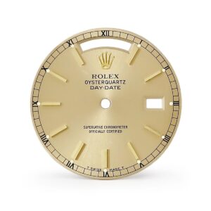 ロレックス ROLEX 腕時計パーツ 純正 デイデイト 19018用 ダイアル ステンレススチール シャンパンゴールド 替え 文字盤 シャンパンゴールド 三針セット 交換 予備 トリチウム 【中古】中古美品