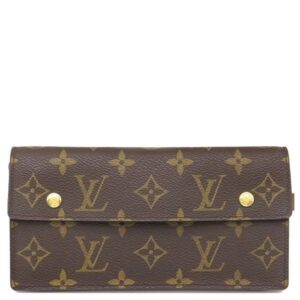【SALE】 ルイヴィトン LOUIS VUITTON 二つ折り財布 ポルトフォイユ アコルディオン モノグラムキャンバス モノグラム ゴールド金具 チェーン付き M58008 TH1014 【箱】 【中古】