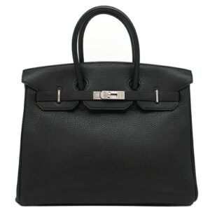 エルメス HERMES ハンドバッグ バーキン35 トゴ ブラック シルバー金具 黒 □E刻印 【保存袋】 【中古】