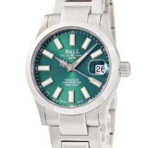 ボールウォッチ BALL WATCH エンジニア マーベライト クロノメーター 36 NL9616C-S2CJ-GR グリーン デイト メンズ 腕時計自動巻き グリーン 【中古】