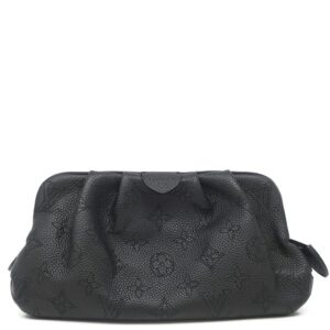 ルイヴィトン LOUIS VUITTON 2WAYバッグ スカラ ミニ モノグラムマヒナ モノグラムマヒナ シルバー金具 ショルダー クラッチ 黒 M80093 TR4290 【中古】新品同様品