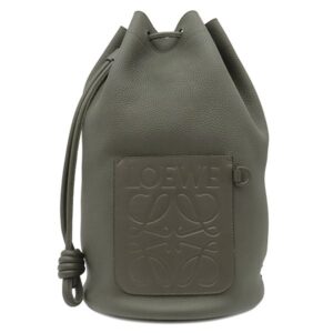 ロエベ LOEWE ショルダーバッグ セーラー バッグ カーフ ダークカーキ マットグリーン金具 【中古】中古美品
