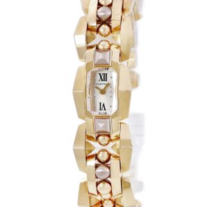 カルティエ Cartier クラッシュ アン リミテッド ウォッチ WGMB0002 K18YG×K18PG 金無垢 ローマン レディース 腕時計クオーツ ゴールド 【中古】