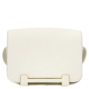 エルメス HERMES ショルダーバッグ ゲタ シェーブル マッシュルーム ゴールド金具 白 オフホワイト H金具 B 【保存袋】 【中古】中古美品
