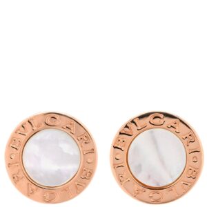 ブルガリ BVLGARI ピアス ブルガリブルガリ パールホワイト×ピンクゴールド 18K 750 18金 シェル 【中古】中古品